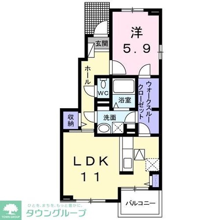 プロムナードIIIの物件間取画像